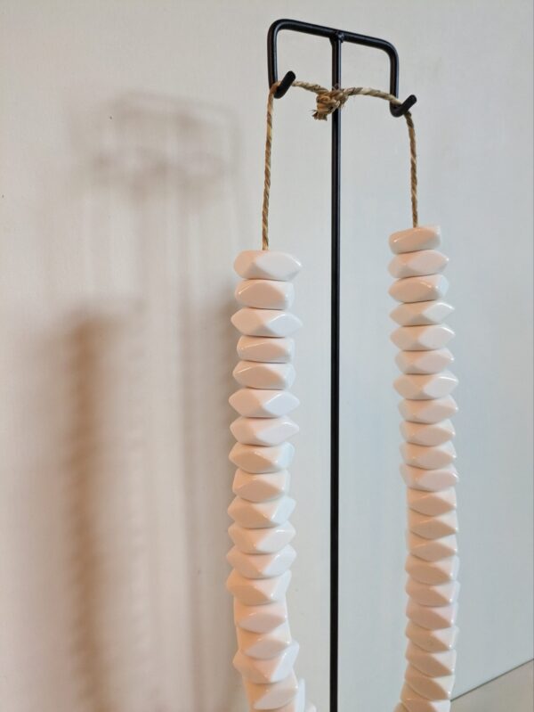 Ketting 'wit blokjes' - Afbeelding 2