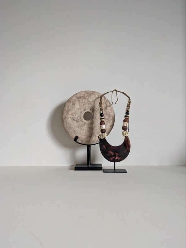 Ketting met grote bruine schelp - Afbeelding 2