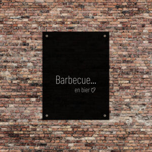Tuinposter 'Bbq en bier'