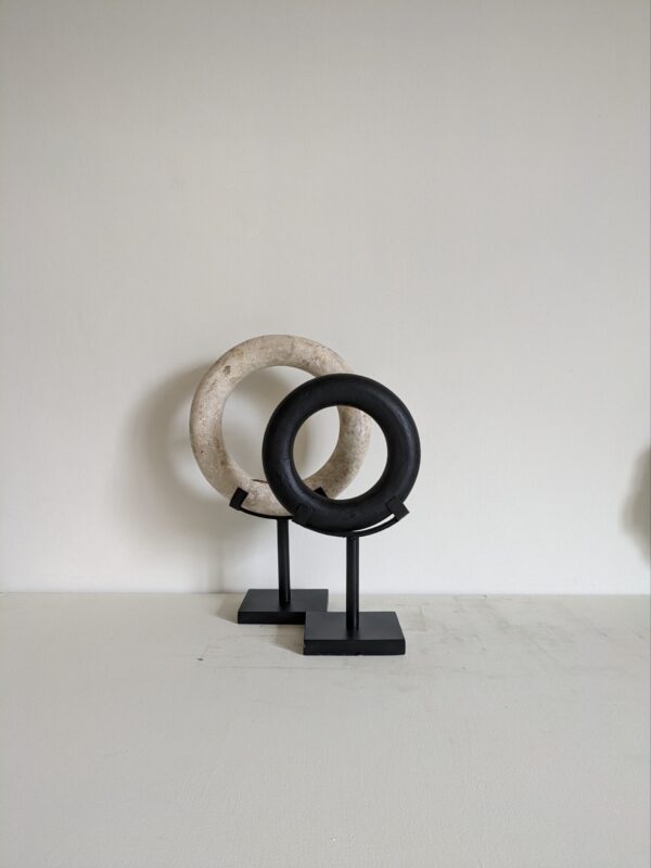 Beige stenen ring
