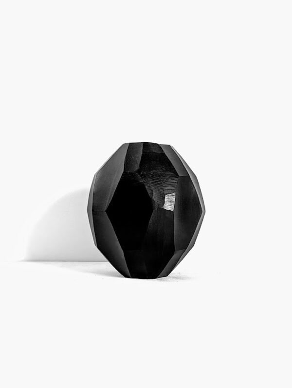 Diamant vaas zwart