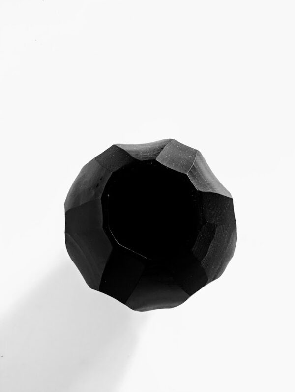 Diamant vaas zwart - Afbeelding 2