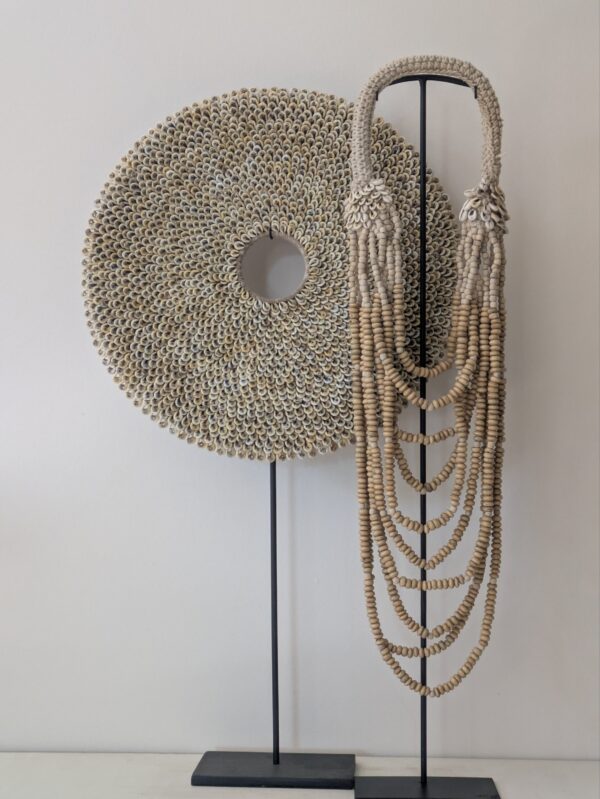 Warm beige schelpenkrans - Afbeelding 2