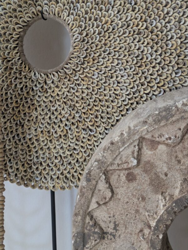 Warm beige schelpenkrans - Afbeelding 3