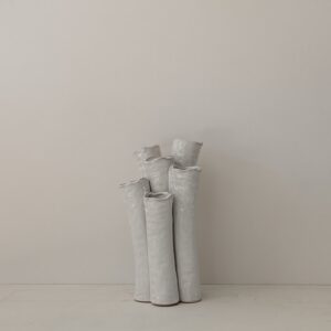 aas enix L, tulpenvaas, vaas voor verschillende bloemen, vaas kleur wit, witte vaas